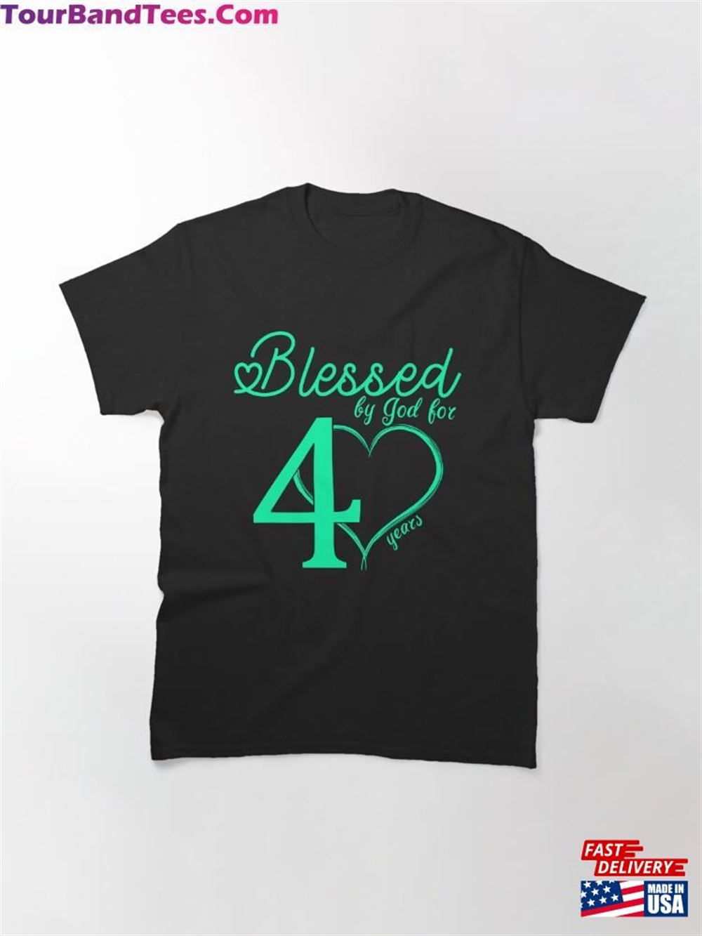 Blessed By God For Years Happy 40Th Mother Father Birthday Adult Fortieth Green Shirt T-Shirt Unisex 29Uf116526 – Utopia Fashion