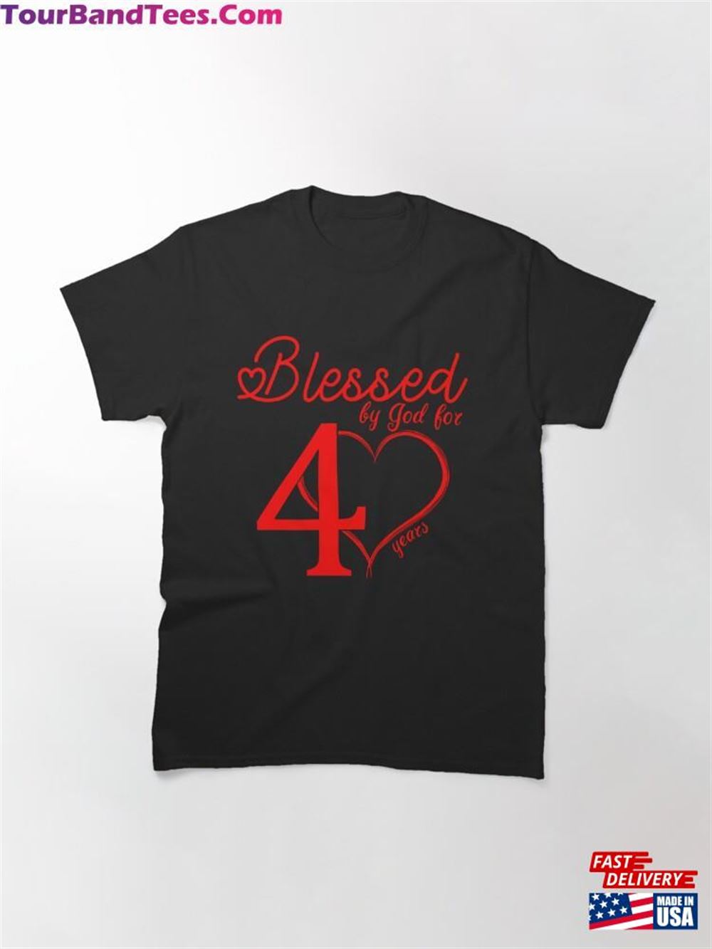 Blessed By God For Years Happy 40Th Mother Father Birthday Adult Fortieth Red Shirt Sweatshirt Hoodie 29Uf116252 – Utopia Fashion