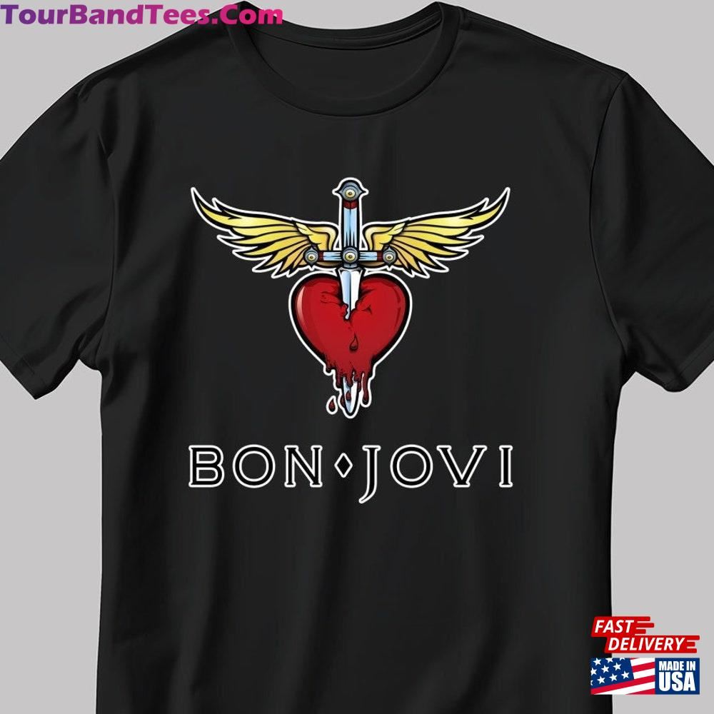 Bon Jovi Tour Logo Short Sleeve White Black Men S Sweatshirt Unisex 29Uf106156 – Utopia Fashion