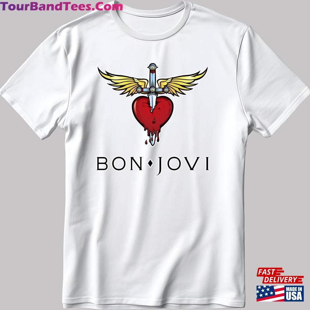 Bon Jovi Tour Logo Short Sleeve White Black Men S Sweatshirt Unisex 29Uf106156 – Utopia Fashion