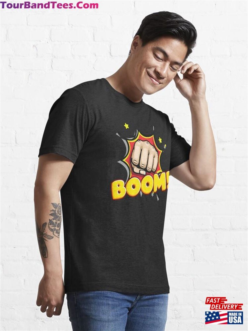 Boom! Punch Boom Cartoon Funny Pop Art Design T-Shirt Sweatshirt 29Uf092198 – Utopia Fashion