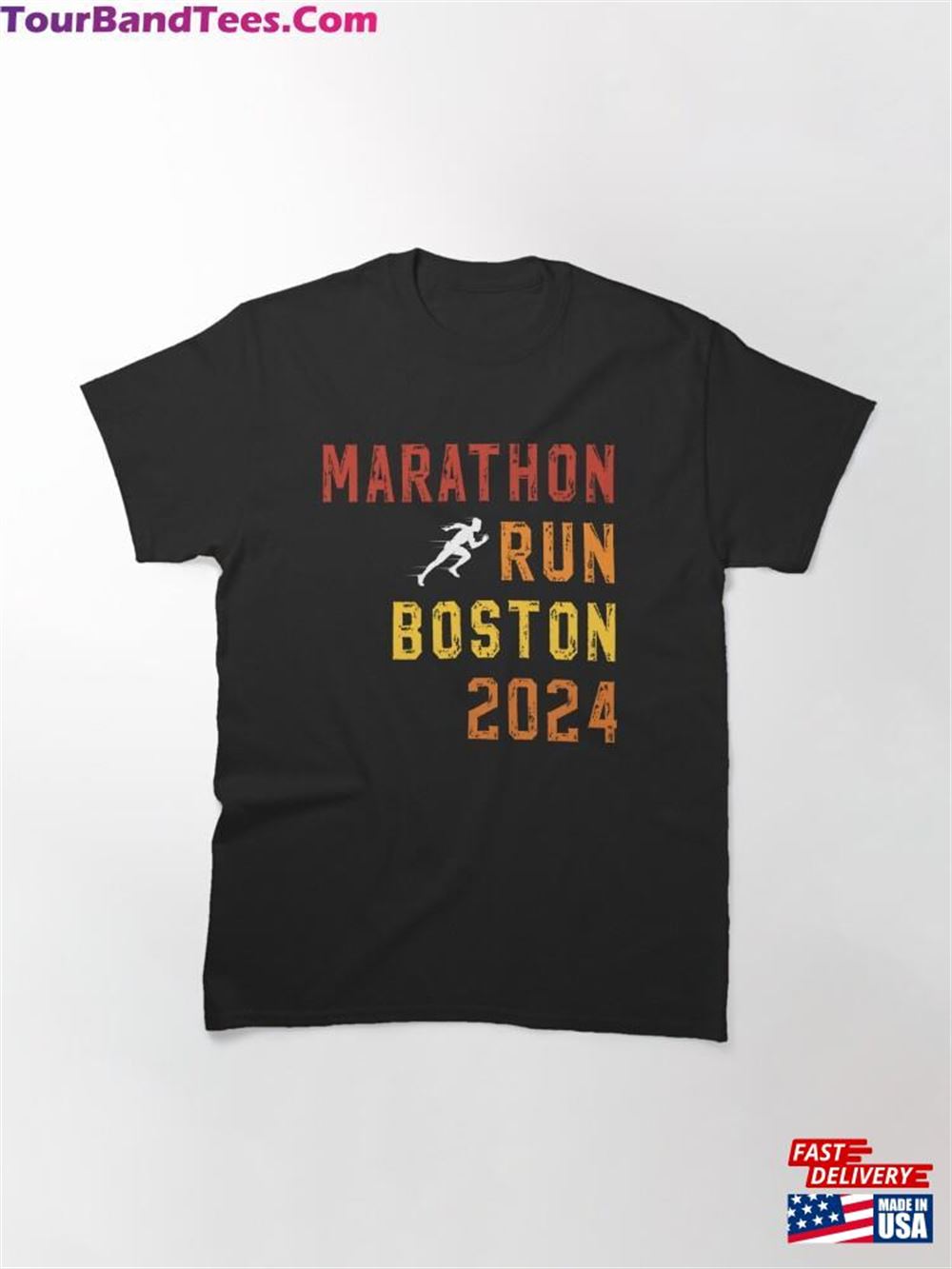 Boston Marathon Runner Miles Classic T-Shirt Hoodie 29Uf116992 – Utopia Fashion