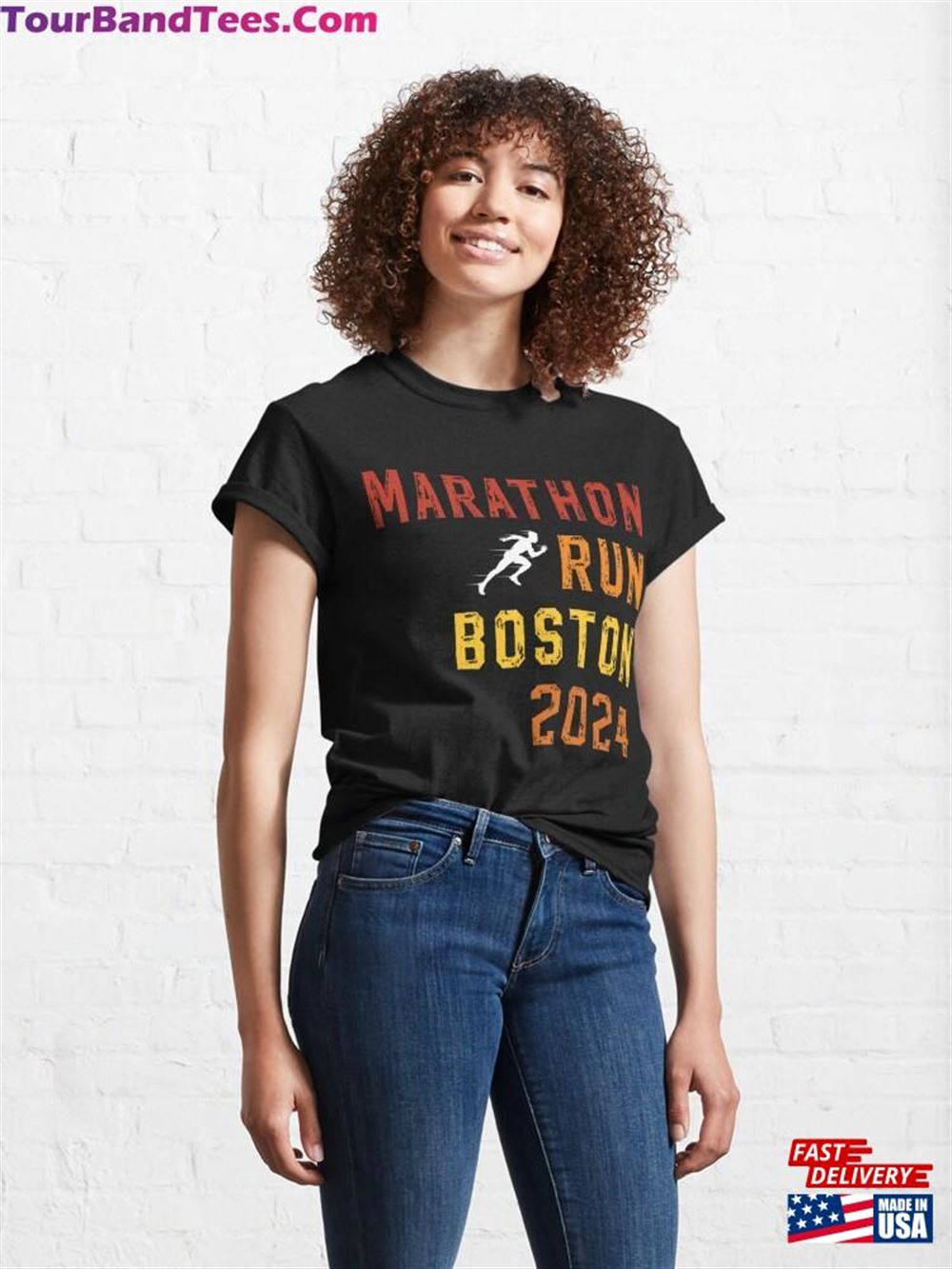 Boston Marathon Runner Miles Classic T-Shirt Hoodie 29Uf116992 – Utopia Fashion