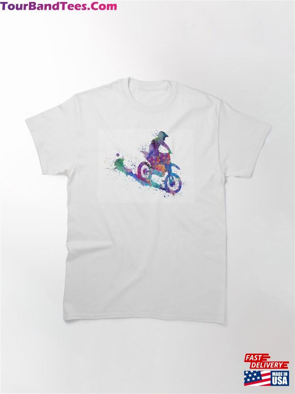 Boy Motocross Watercolor Motorcycle Classic T-Shirt Sweatshirt 29Uf116424 – Utopia Fashion