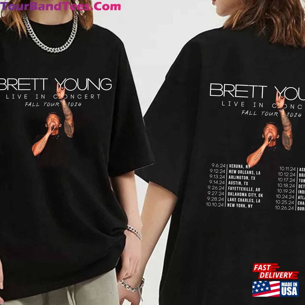 Brett Young Fall North American Tour Shirt Fan Hoodie T-Shirt 29Uf095971 – Utopia Fashion