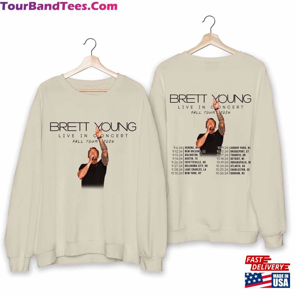 Brett Young Fall North American Tour Shirt Fan Hoodie T-Shirt 29Uf095971 – Utopia Fashion