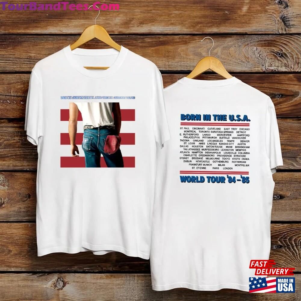 Bruce Springsteen Born In The Usa World Tour T-Shirt Fan Shirt Classic Sweatshirt 29Uf097973 – Utopia Fashion