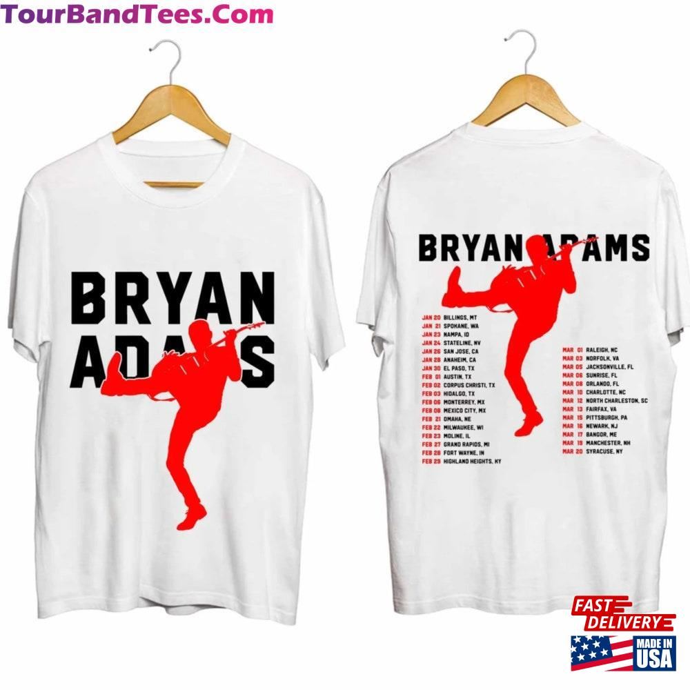 Bryan Adams Tour Shirt Vintage Pop Rock Music T-Shirt Unisex 29Uf116277 – Utopia Fashion