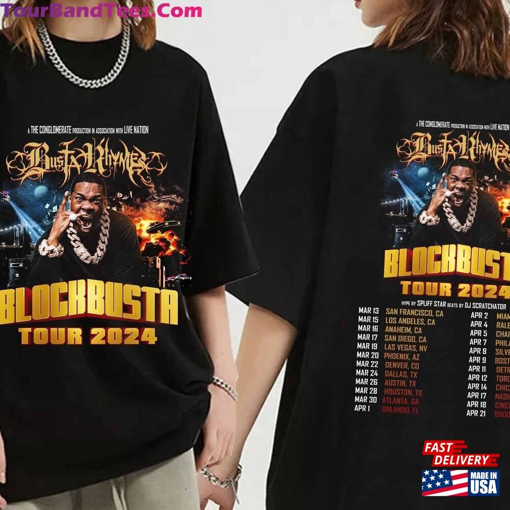 Busta Rhymes North American Tour Shirt Concert Rapper T-Shirt Classic 29Uf098081 – Utopia Fashion