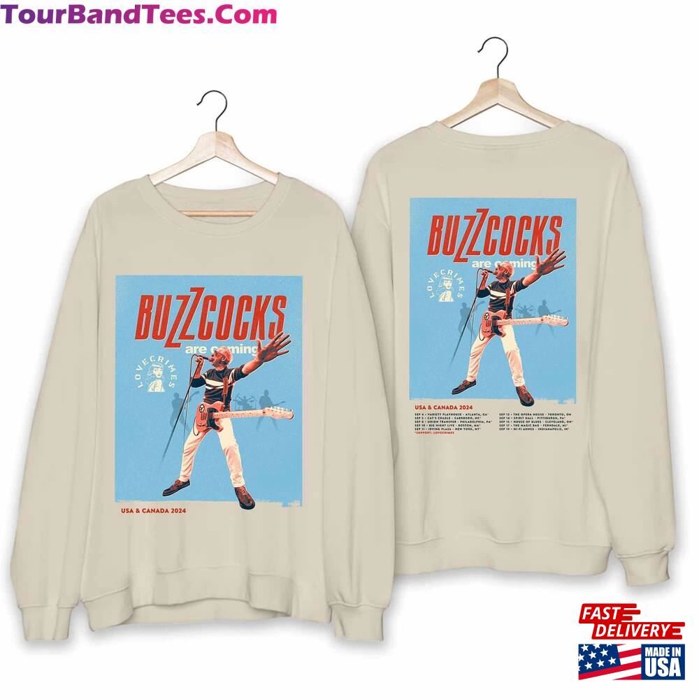 Buzzcocks Are Coming Tour Shirt Band Fan T-Shirt Hoodie 29Uf102163 – Utopia Fashion