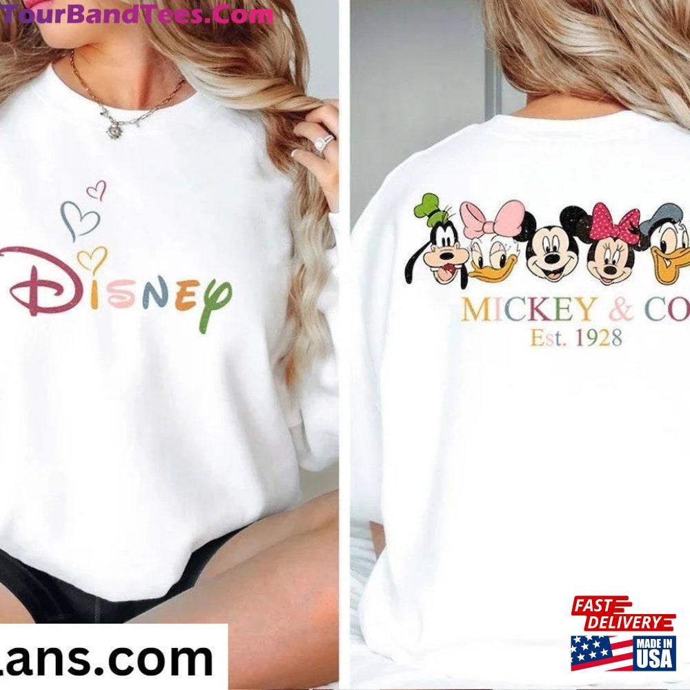 By Teelans Sided Mickey And Co Friends In Beautiful Bright Vibrant Colors Family Trip Sweatshirt Hoodie 29Uf106349 – Utopia Fashion