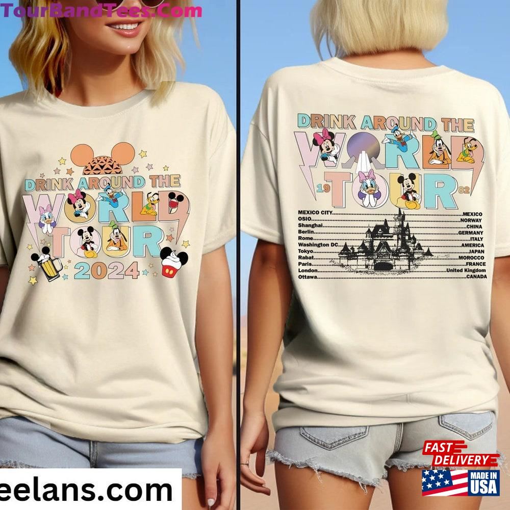 By Teelans Disney World Tour Shirt Mickey And Friends Epcot Sweatshirt Drink Around Tee Unisex T-Shirt 29Uf117492 – Utopia Fashion