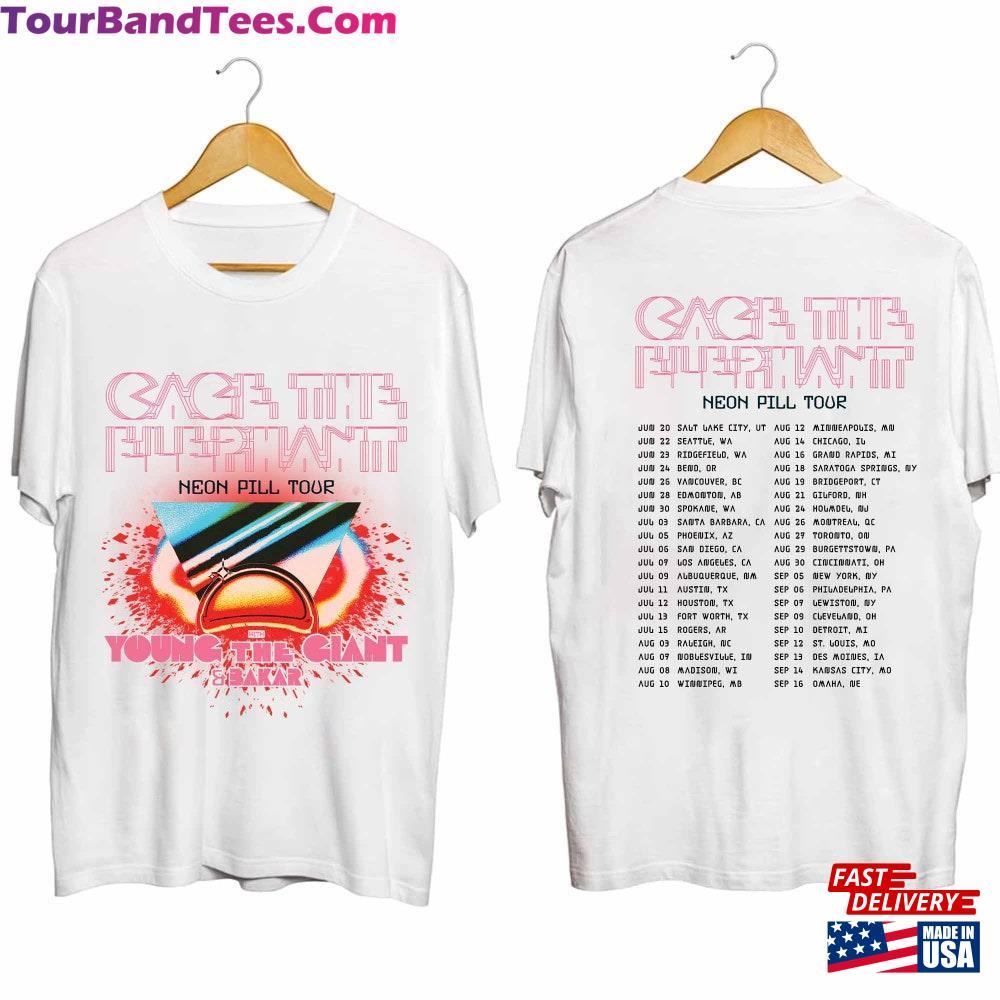 Cage The Elephant Neon Pill Tour Shirt Concert Fan Unisex Classic 29Uf092676 – Utopia Fashion