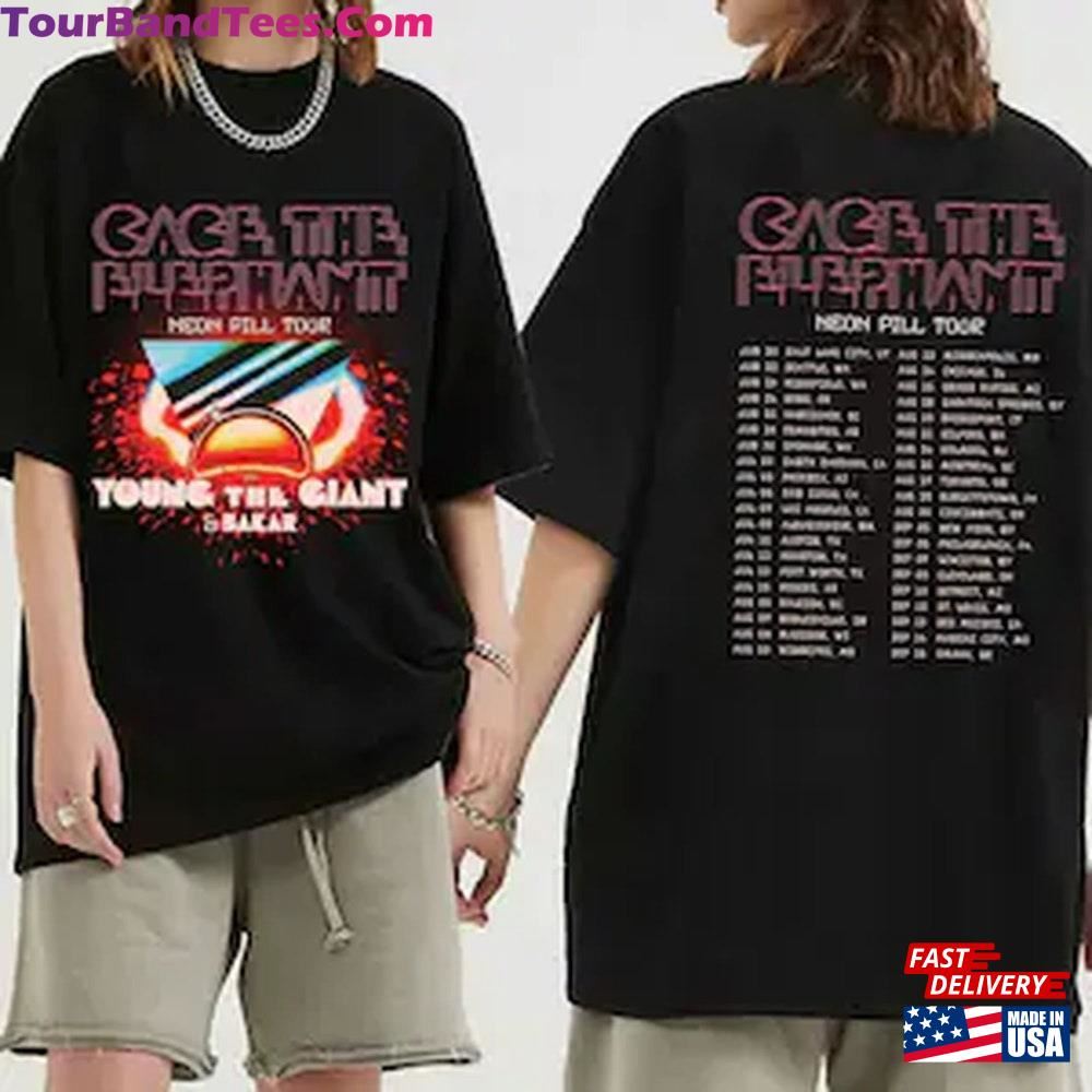 Cage The Elephant Neon Pill Tour Shirt Fan T-Shirt Sweatshirt 29Uf093133 – Utopia Fashion