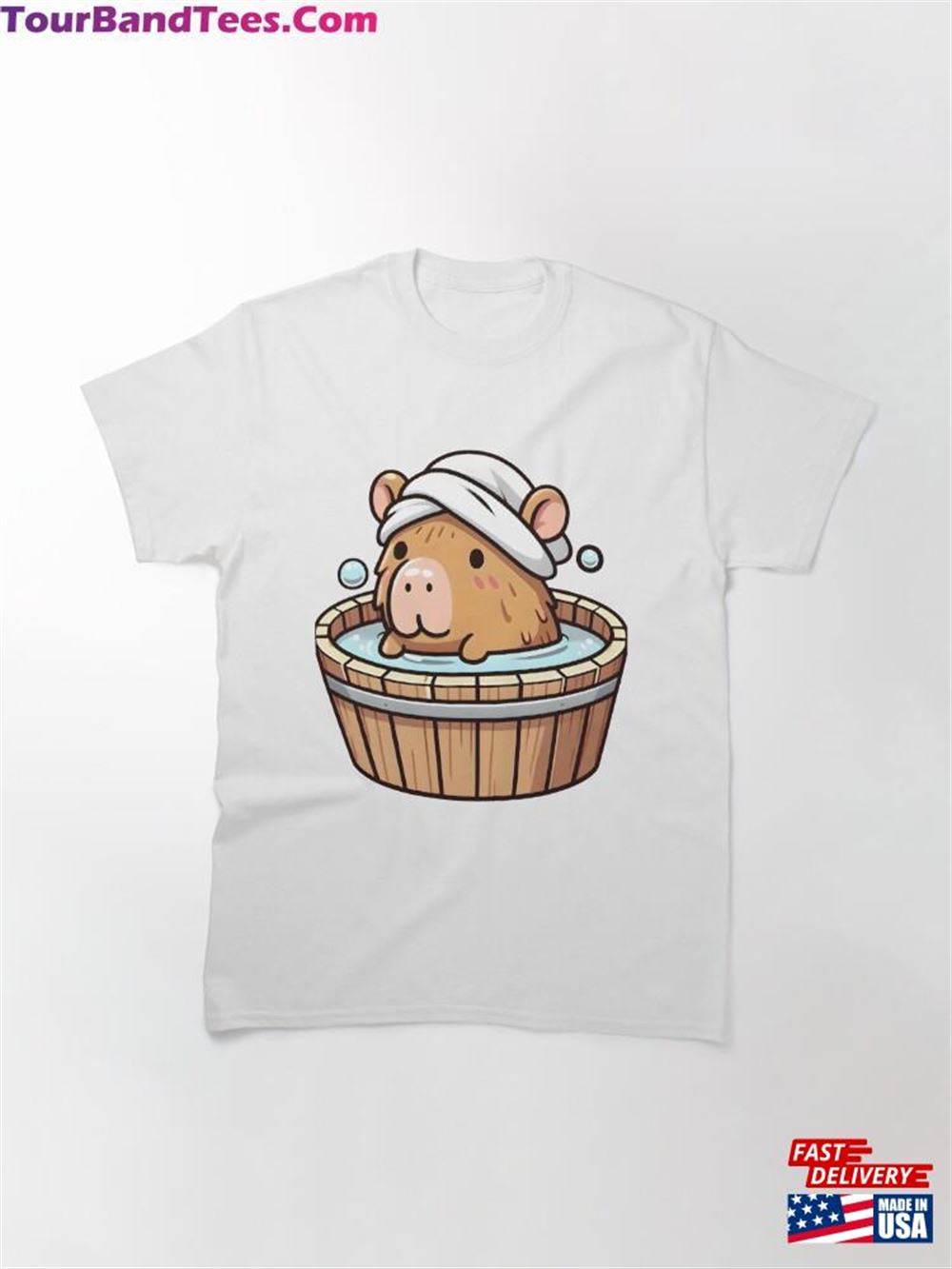 Capybara In His Bath Classic T-Shirt Sweatshirt 29Uf116885 – Utopia Fashion