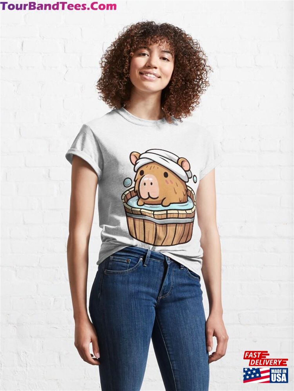 Capybara In His Bath Classic T-Shirt Sweatshirt 29Uf116885 – Utopia Fashion