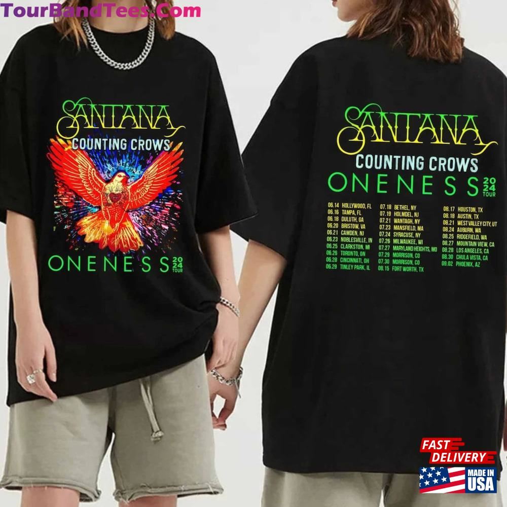 Carlos Santana And Counting Crows Shirt The Oneness Tour Fan Hoodie Classic 29Uf097393 – Utopia Fashion