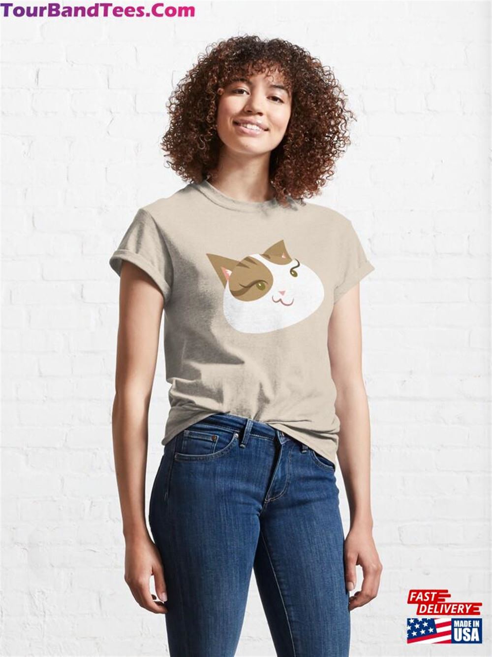 Cat Headshot Classic T-Shirt Unisex 29Uf116411 – Utopia Fashion