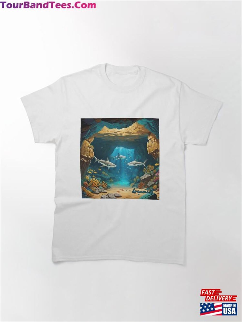 Cave Of Sharks Classic T-Shirt Unisex 29Uf096712 – Utopia Fashion