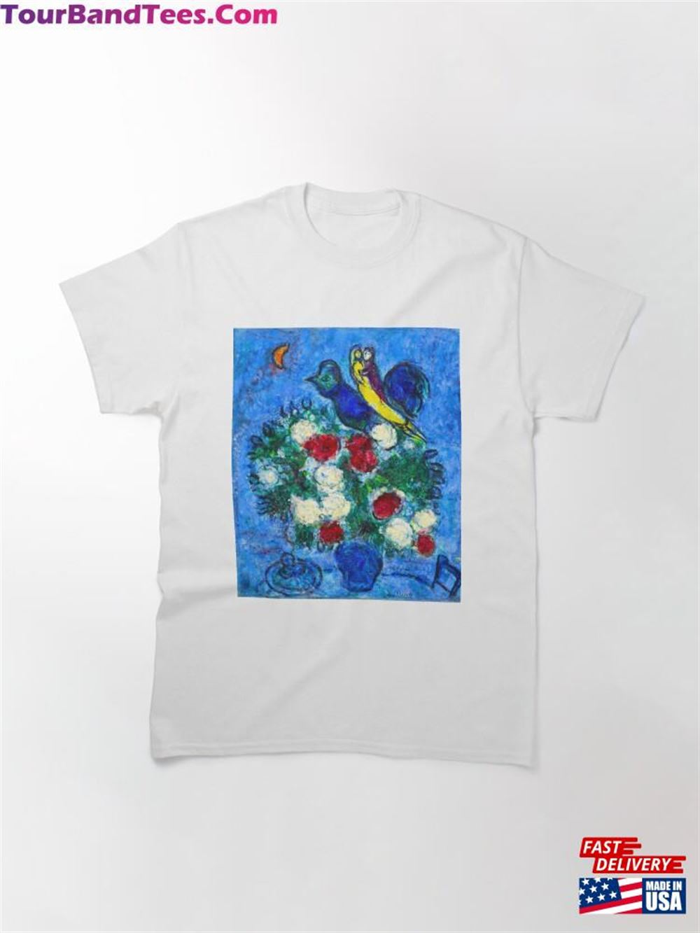 Celebrate On The Flower By Marc Chagall Classic T-Shirt Sweatshirt 29Uf115899 – Utopia Fashion