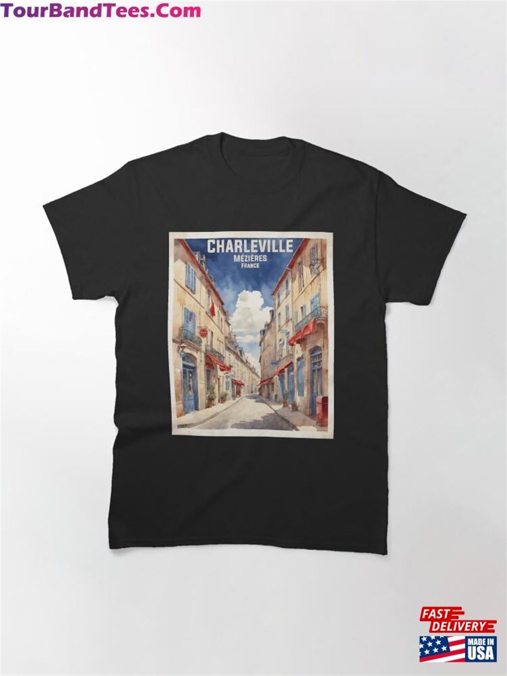 Charleville Mezieres France Vintage Travel Tourism Classic T-Shirt 29Uf097903 – Utopia Fashion