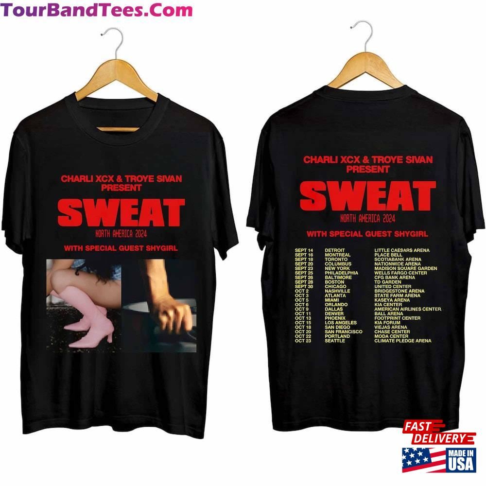 Charli Xcx And Troye Sivan Sweat Tour Shirt Concert Unisex T-Shirt 29Uf102542 – Utopia Fashion