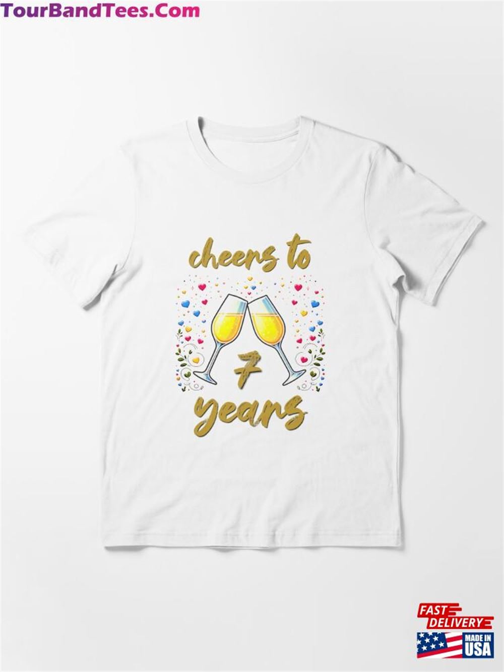 Cheers To Years Anniversary Celebrating Essential T-Shirt Classic Hoodie 29Uf116735 – Utopia Fashion