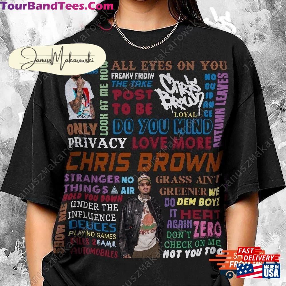 Chris Brown Shirt Doodle Song Titles Sweatshirt Bootleg Music Art Album Hoodie Classic T-Shirt 29Uf106738 – Utopia Fashion