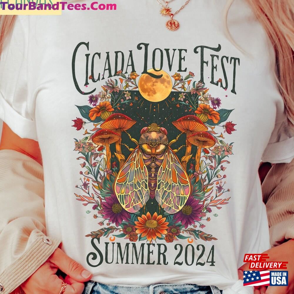 Cicada Tee Shirt Tour Groovy Insect T-Shirt Classic 29Uf097112 – Utopia Fashion