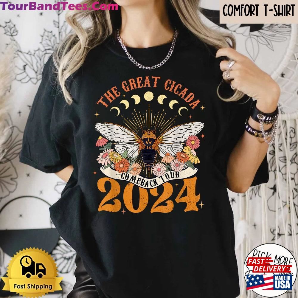 Cicada Concert Tour Comfort Colors Shirt Year Of T-Shirt Insect Bug Entomology Fest Broods Xix Amp Xiii Love Classic 29Uf111819 – Utopia Fashion