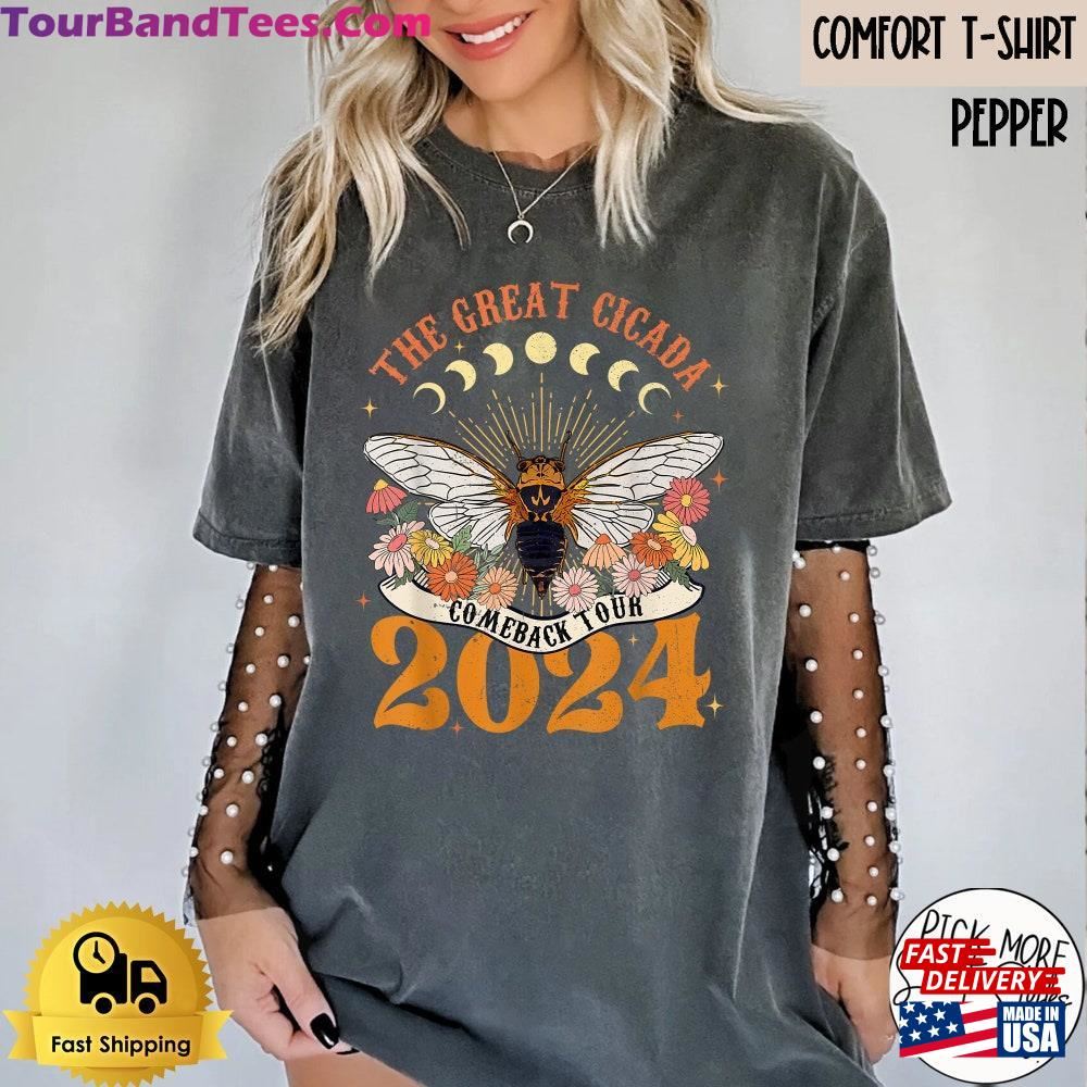 Cicada Concert Tour Comfort Colors Shirt Year Of T-Shirt Insect Bug Entomology Fest Broods Xix Amp Xiii Love Classic 29Uf111819 – Utopia Fashion