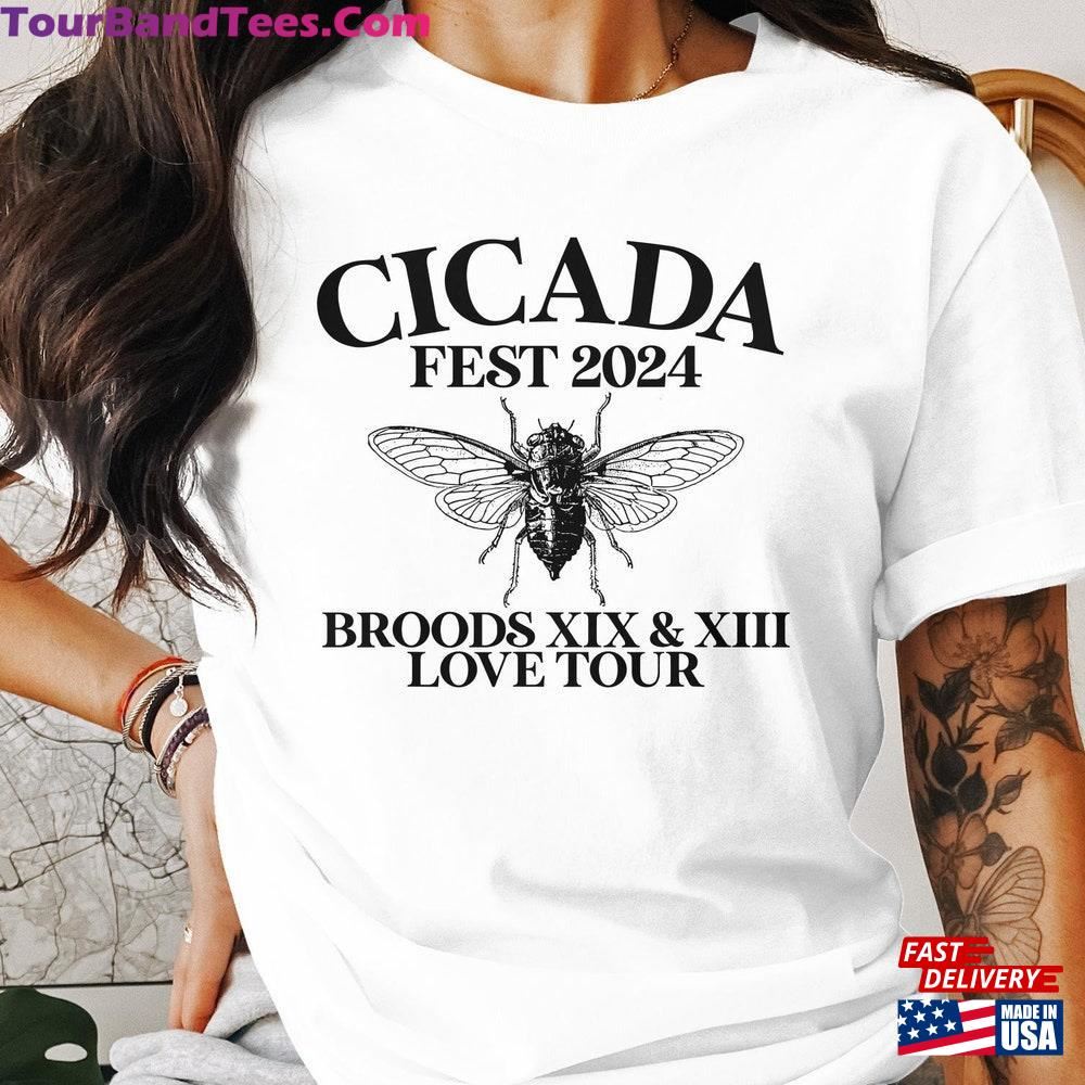 Cicada Fest T-Shirt Broods Xix And Xiii Love Tour Shirt Festival Band Tee Unisex 29Uf096894 – Utopia Fashion