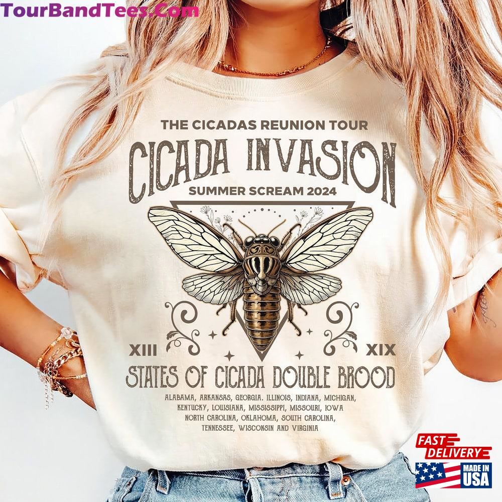 Cicada Invasion Shirt The Cicadas Reunion Tour Tee Summer Of Screaming T-Shirt Classic Hoodie 29Uf092842 – Utopia Fashion