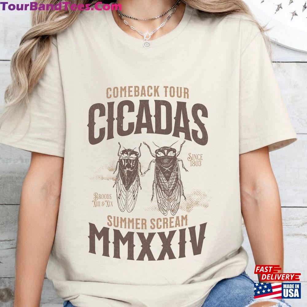 Cicada Shirt Comeback Tour Cicadas Unisex Soft Tee Funny Summer Graphic T-Shirt Classic 29Uf096970 – Utopia Fashion