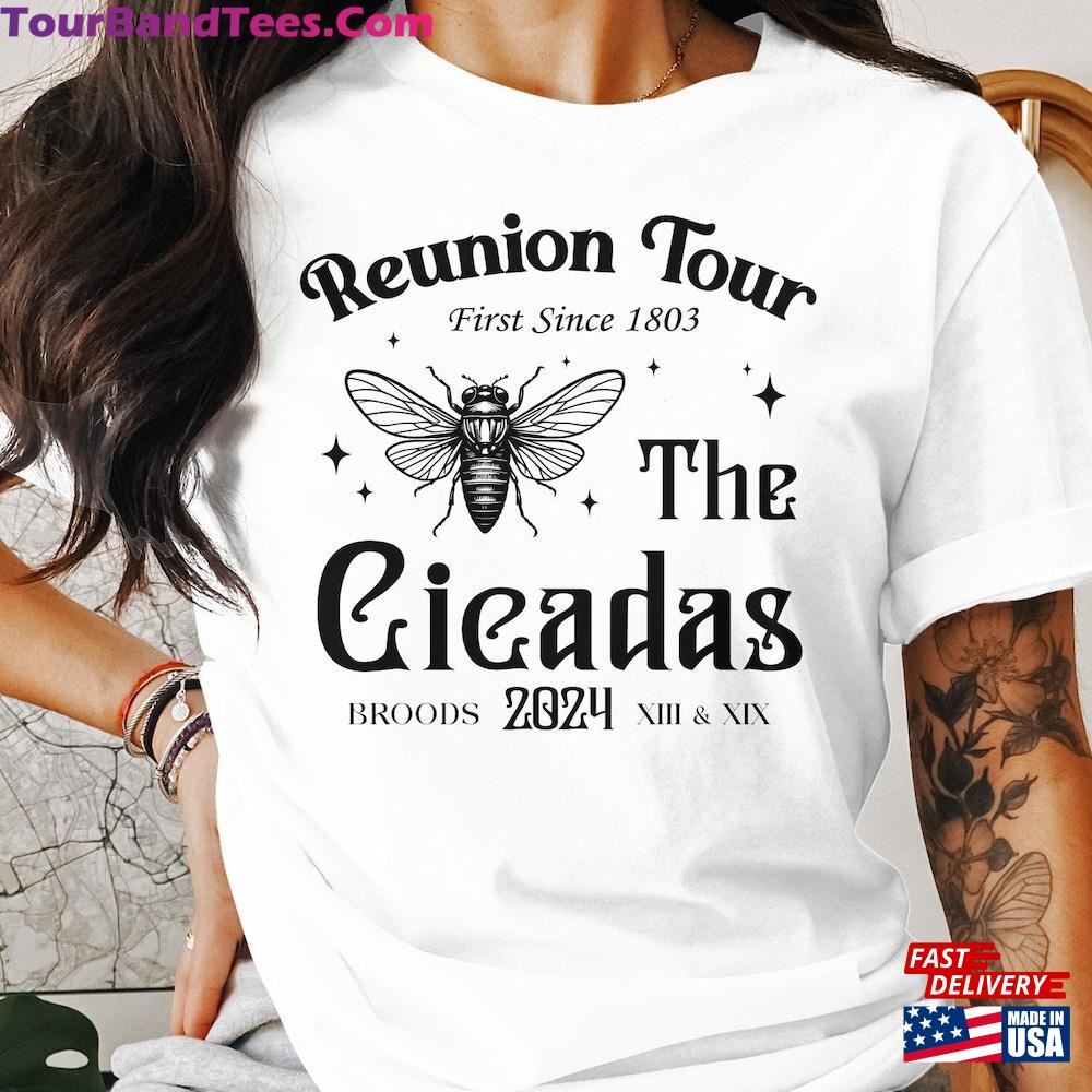 Cicadas Reunion Tour T-Shirt Broods Retro Concert Style Sweatshirt Unisex 29Uf107218 – Utopia Fashion