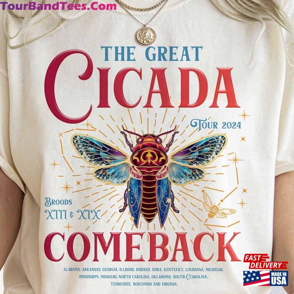 Cicadas Shirt Summer Scream Comeback Tour The Cicada Concert Tee Sweatshirt T-Shirt 29Uf096628 – Utopia Fashion