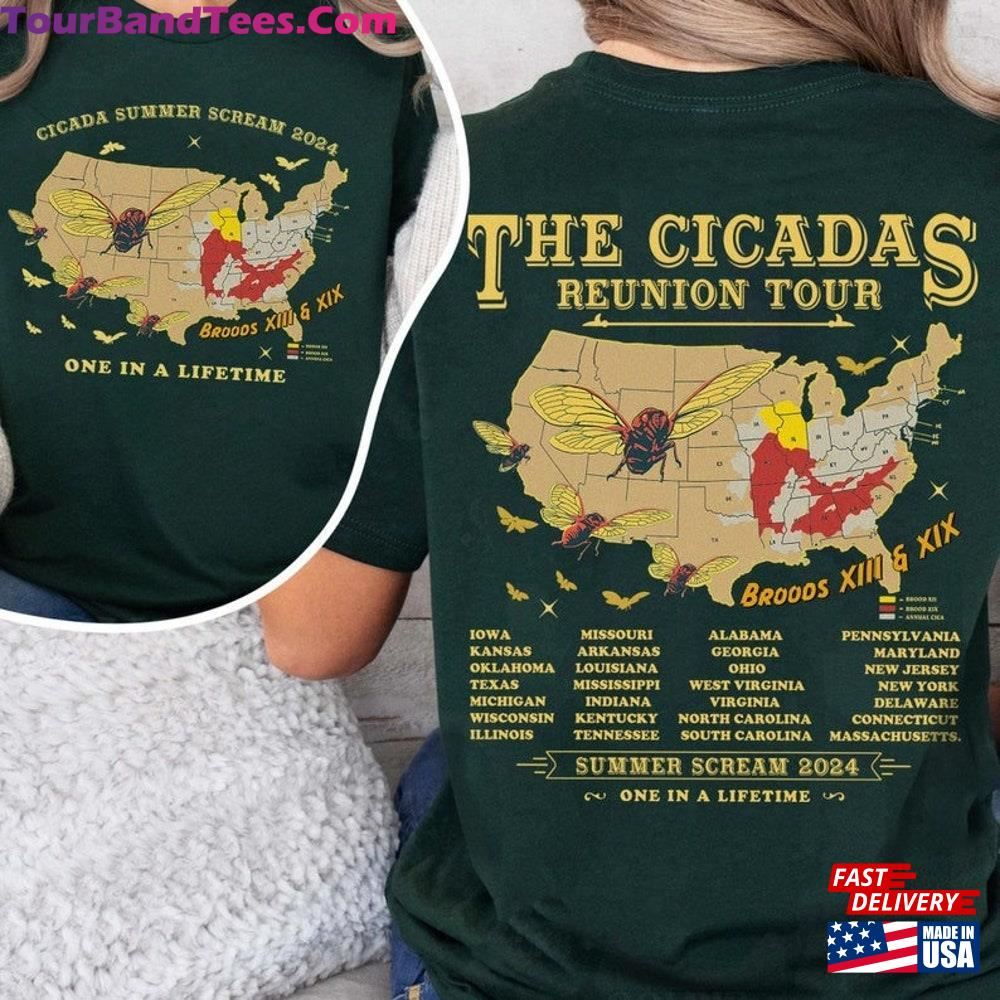 Cicadas Summer Scream Reunion Tour Shirt The Cicada Concert Tee Insect Broods Xiii Sweatshirt Unisex 29Uf117877 – Utopia Fashion