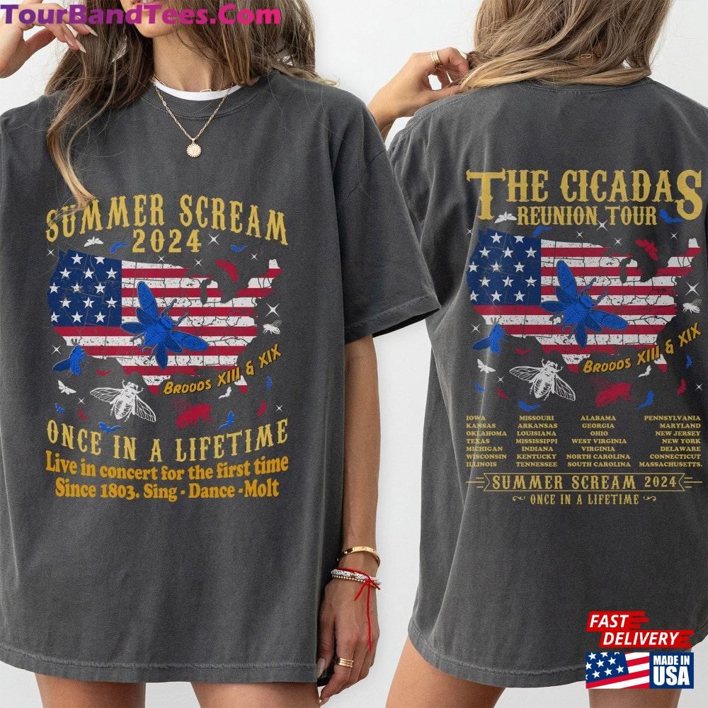 Cicadas Summer Scream Reunion Tour Shirt The Cicada Concert Tee Insect Broods Xiii Unisex T-Shirt 29Uf102120 – Utopia Fashion