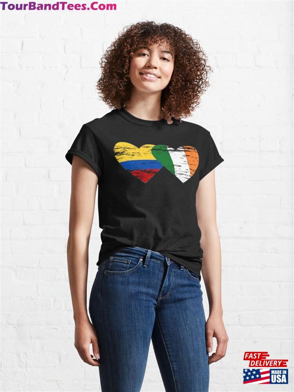 Colombia Ireland Flag Used Classic T-Shirt Unisex 29Uf110705 – Utopia Fashion