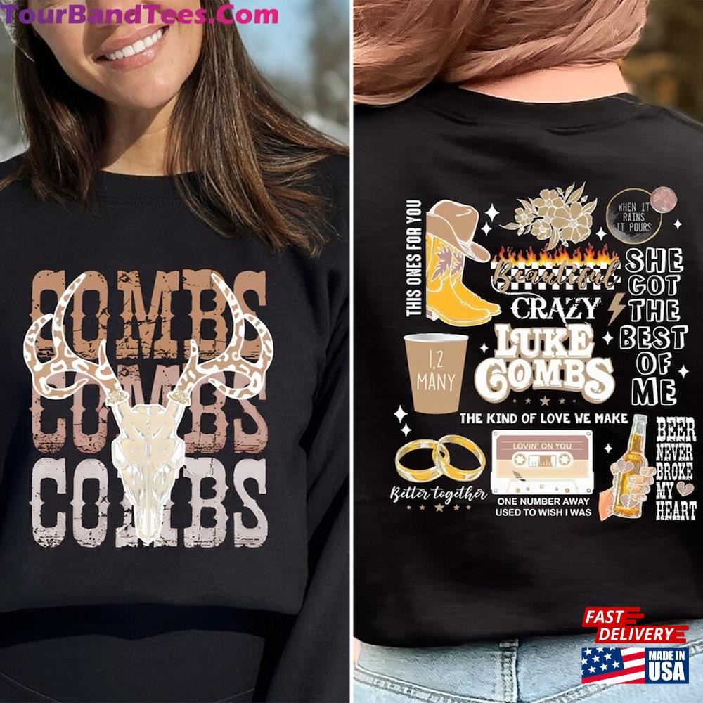 Combs Bullhead Sweatshirt Side Country Music Shirt Luke World Tour T-Shirt Classic 29Uf092309 – Utopia Fashion