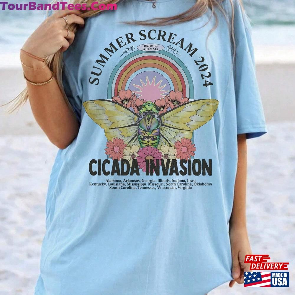 Comfort Colors Cicadas Summer Scream Shirt Cicada Invasion Double Emergence Tee Broods Xiii Unisex T-Shirt 29Uf102759 – Utopia Fashion