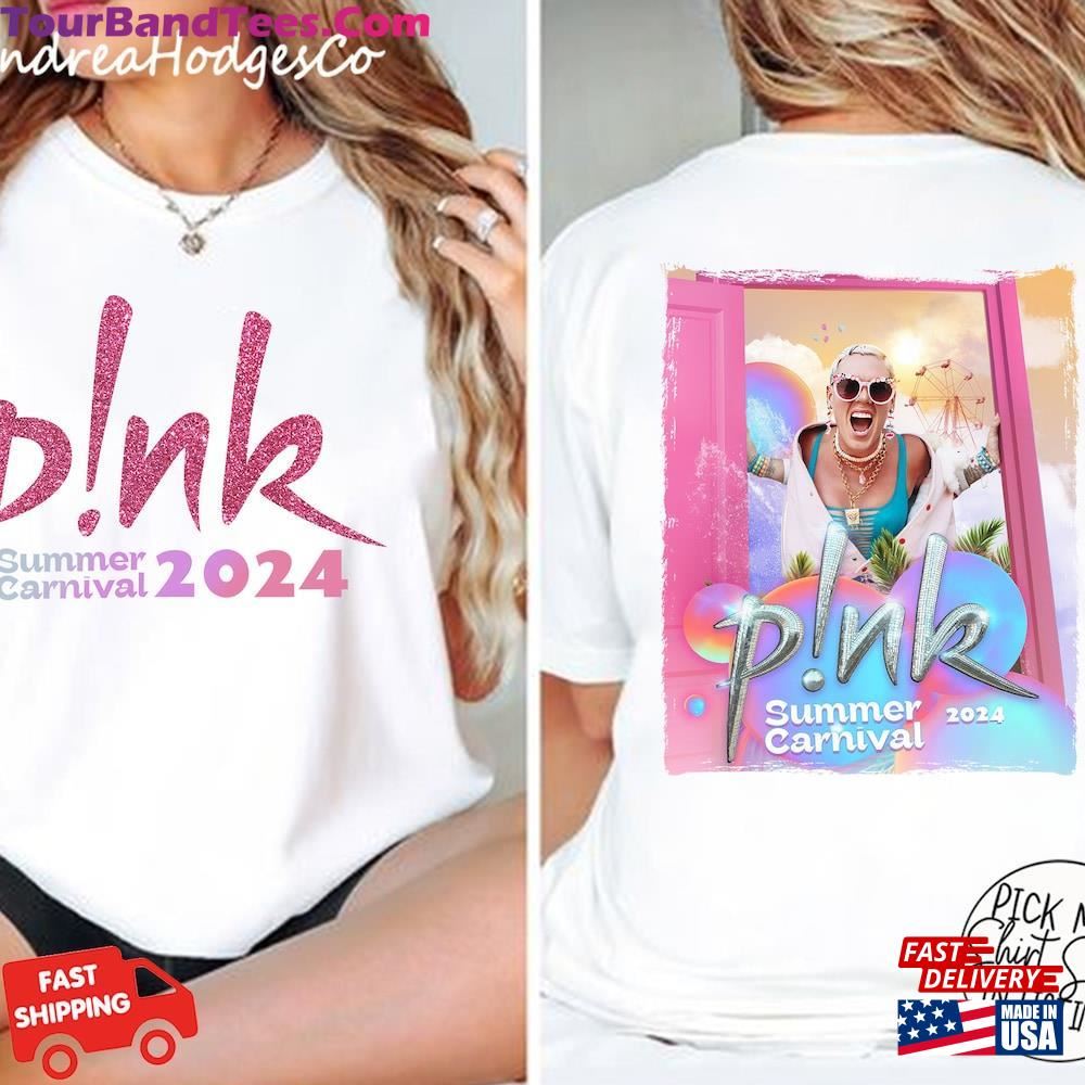 Comfort Colors Pink Summer Carnival Trustfall Album Tee Singer Tour T-Shirt Classic 29Uf116988 – Utopia Fashion