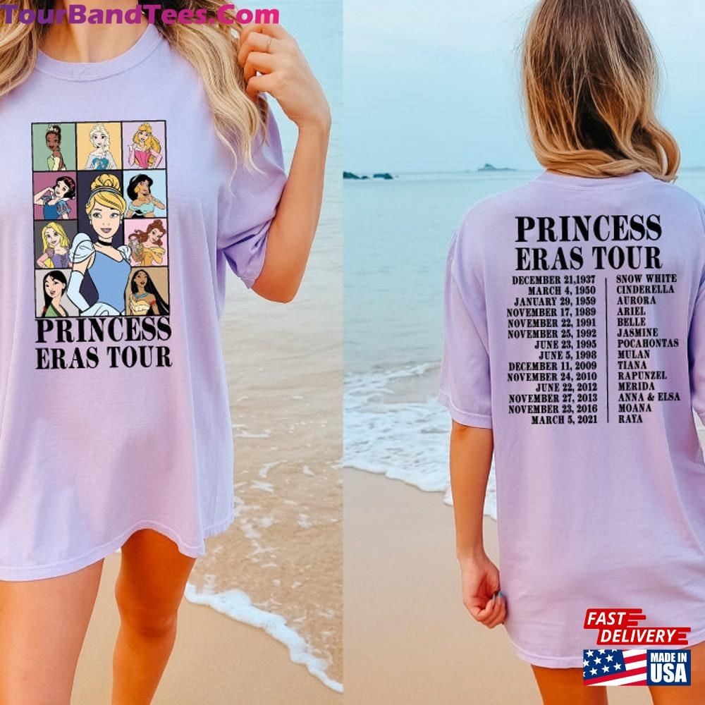 Comfort Colors Princess Eras Tour Shirt Disney Characters Disneyland T-Shirt Classic 29Uf103137 – Utopia Fashion