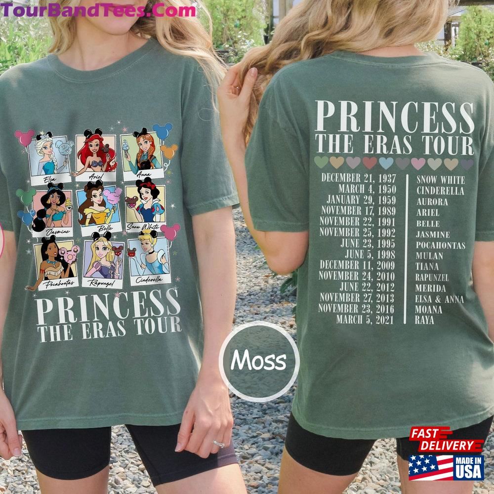 Comfort Colors Princess Eras Tour Shirt Disneyland Characters Hoodie Unisex 29Uf102422 – Utopia Fashion