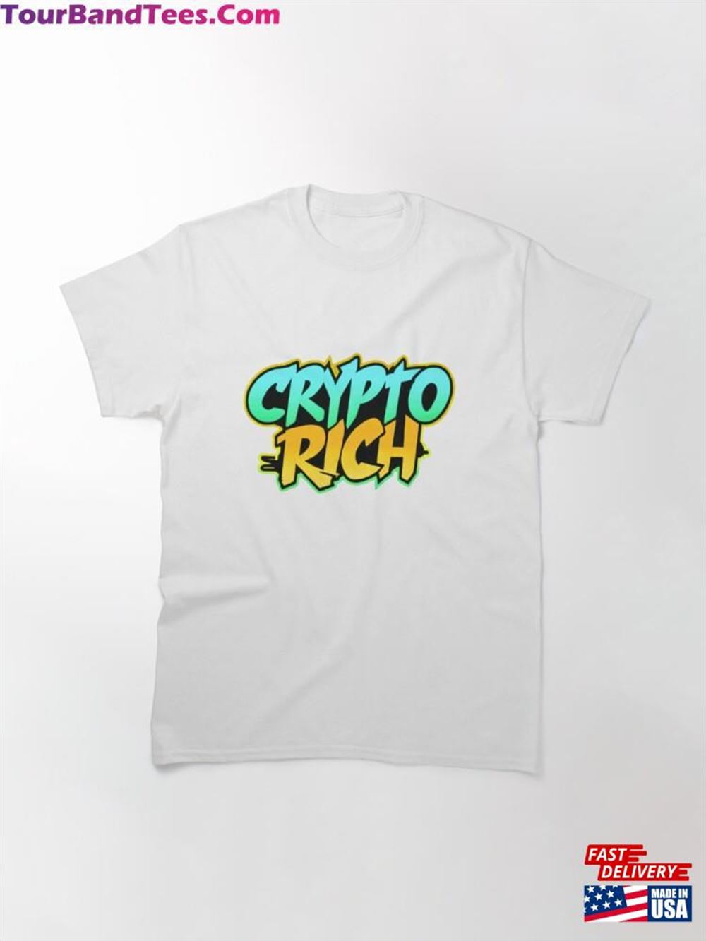 Crypto Rich Blue Gold Classic T-Shirt Unisex Sweatshirt 29Uf097606 – Utopia Fashion