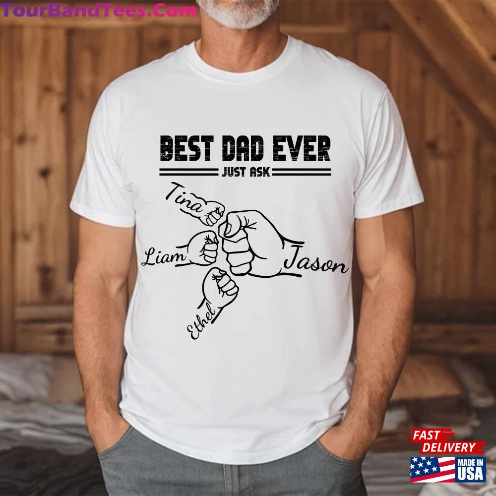 Custom Dad Shirt With Kids Names Personalized Fathers Day T-Shirt Best Tee Sweatshirt 29Uf107158 – Utopia Fashion