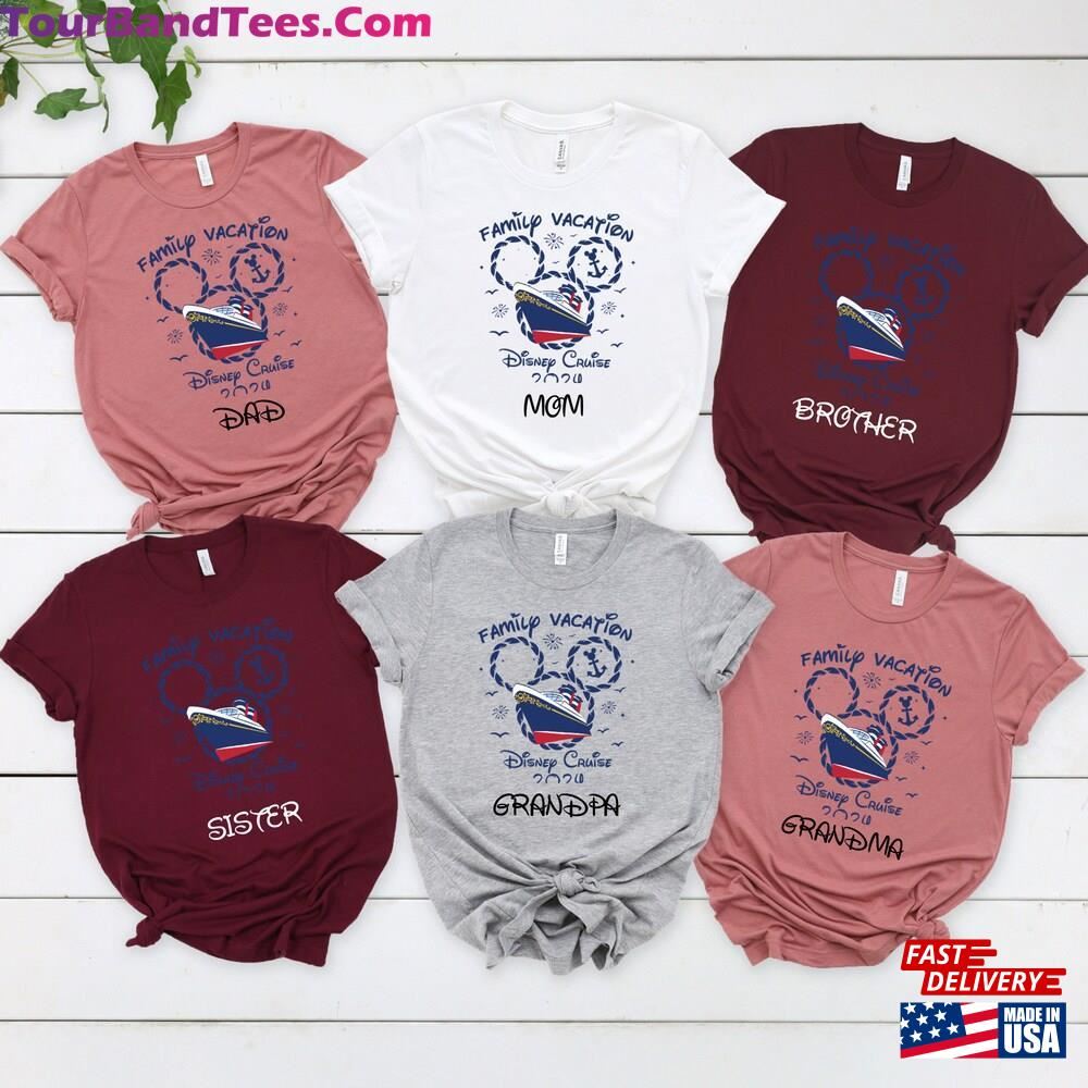 Custom Disney Trip Shirt Personalized Family Vacation Shirts Matching Disneyworld T-Shirt Unisex 29Uf092383 – Utopia Fashion