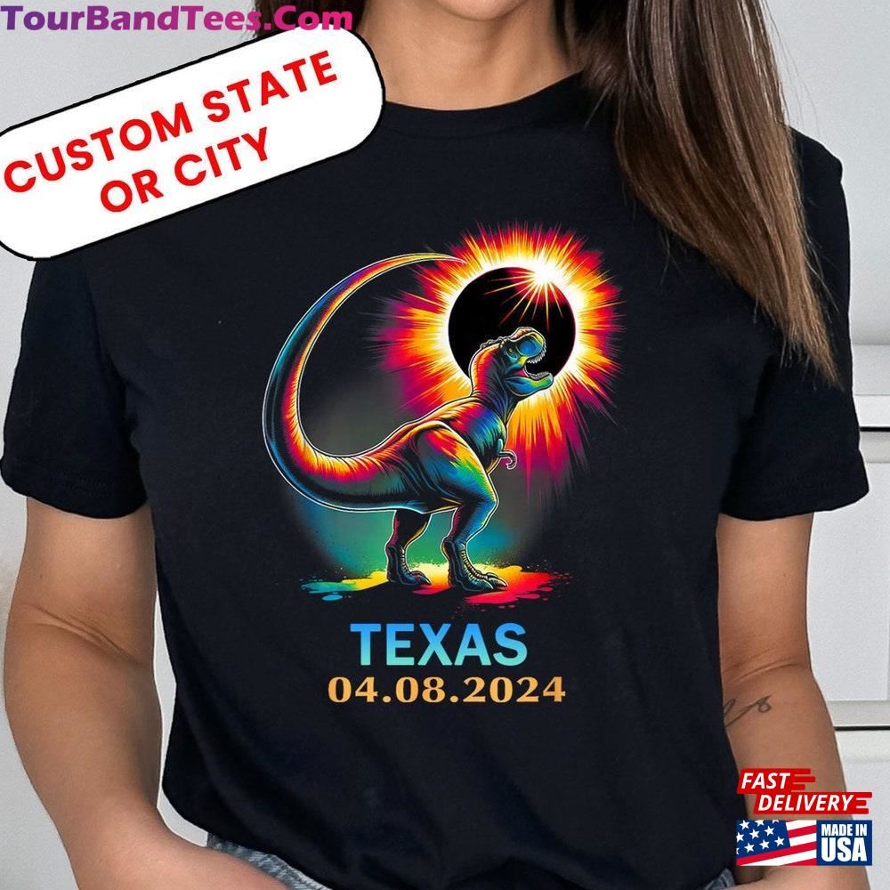 Custom Total Solar Eclipse Shirt Dinosaur City Or State Classic Hoodie 29Uf117548 – Utopia Fashion