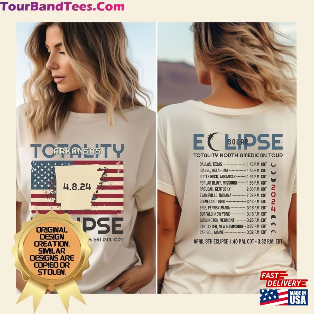 Custom Total Solar Eclipse April Shirt Arkansas T-Shirt Group Tee Classic 29Uf106182 – Utopia Fashion