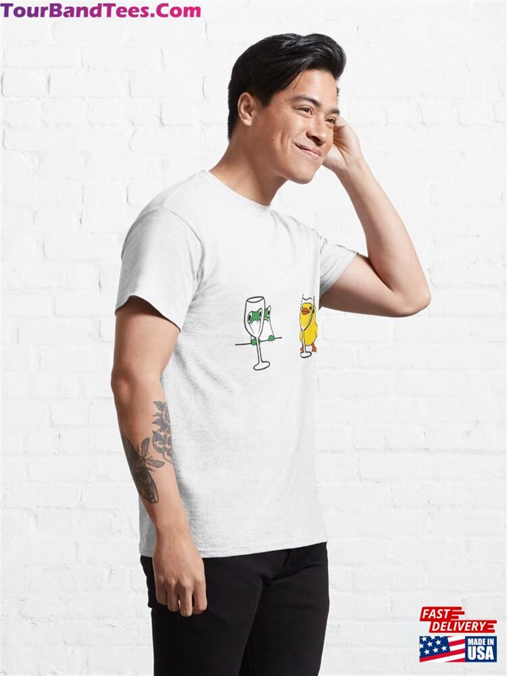 Cute Duck And Frog Tattoo Design Classic T-Shirt Unisex Hoodie 29Uf092178 – Utopia Fashion